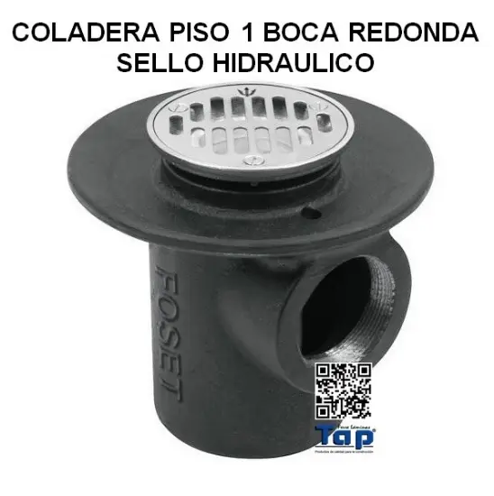 Imagen de COLADERA PISO 1 BOCA REDONDA SELLO HIDRAULICO