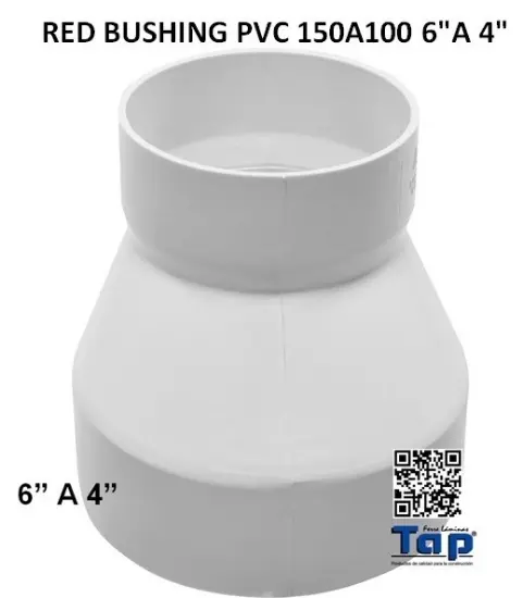 Imagen de RED BUSHING PVC 150 A 100 6"A 4"