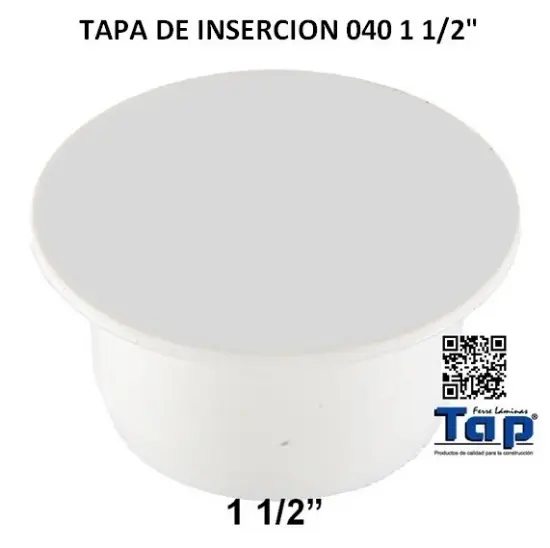 Imagen de TAPA DE INSERCION 040 1 1/2"