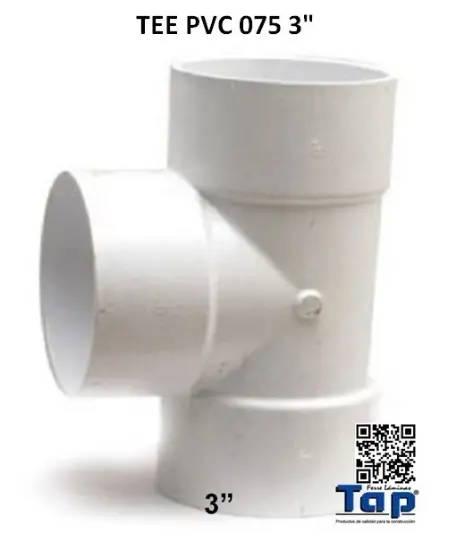 Imagen de TEE PVC 075 3"