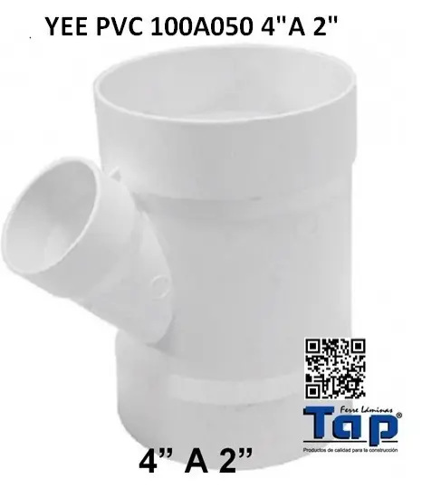 Imagen de YEE PVC 100A050 4"A 2"