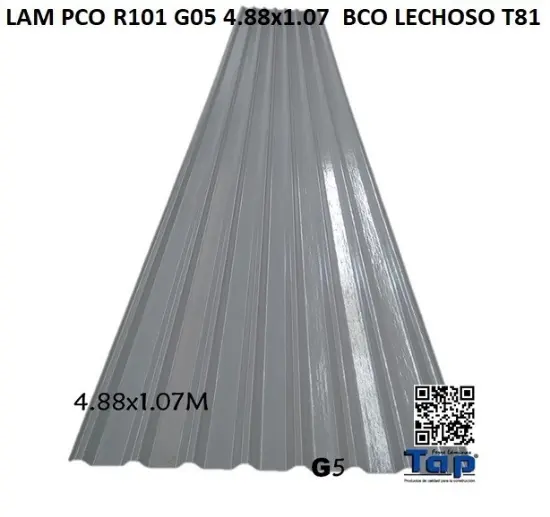Imagen de LAM PCO R101 G05 4.88x1.07  BCO LECHOSO T81