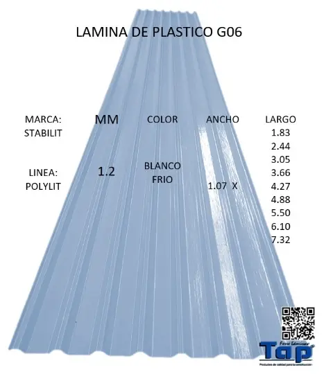 Imagen de LAMINA DE PLASTICO G06