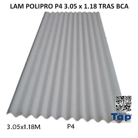 Imagen de LAM POLIPRO P4 3.05 x 1.18 TRAS BCA