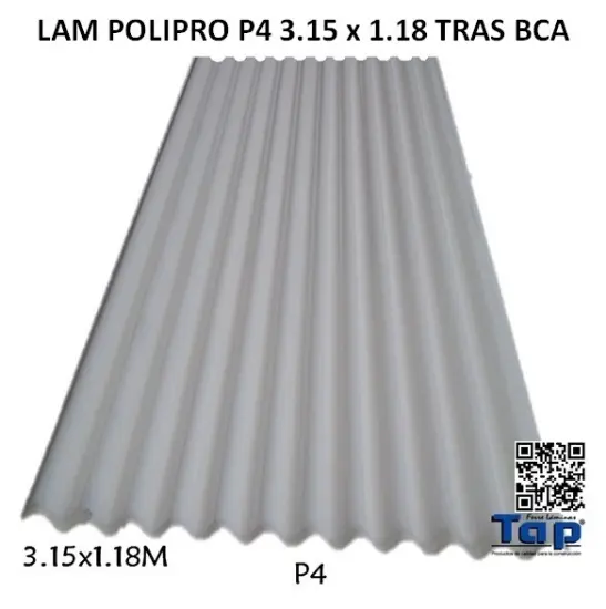 Imagen de LAM POLIPRO P4 3.15 x 1.18 TRAS BCA