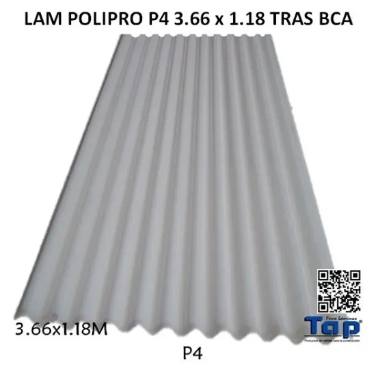 Imagen de LAM POLIPRO P4 3.66 x 1.18 TRAS BCA