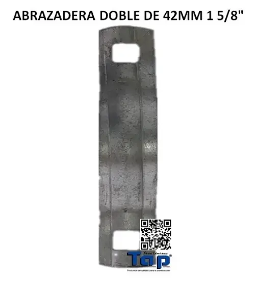 Imagen de ABRAZADERA DOBLE DE 42MM 1 5/8"