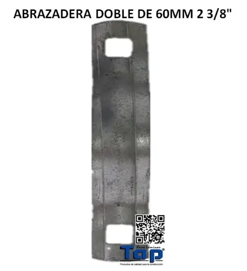 Imagen de ABRAZADERA DOBLE DE 60MM 2 3/8"