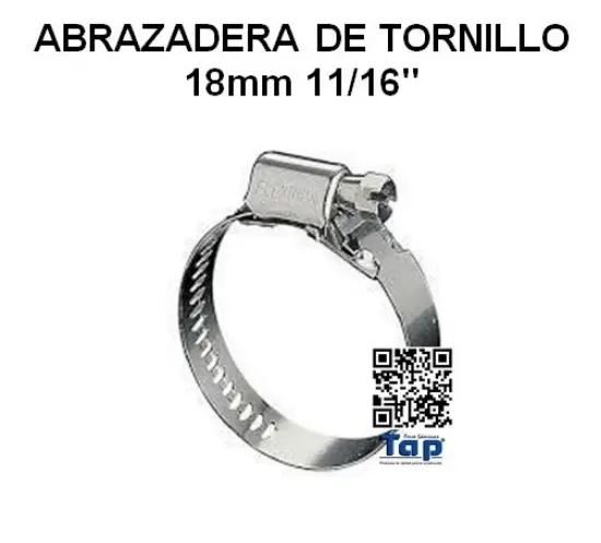 Imagen de ABRAZADERA DE TORNILLO 18mm 11/16"