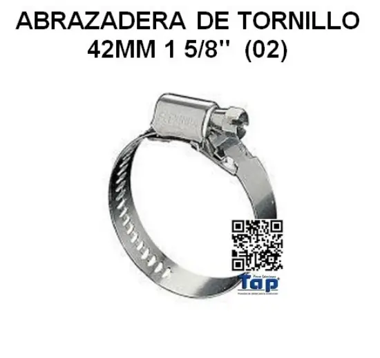 Imagen de ABRAZADERA DE TORNILLO 42MM 1 5/8"  (02)