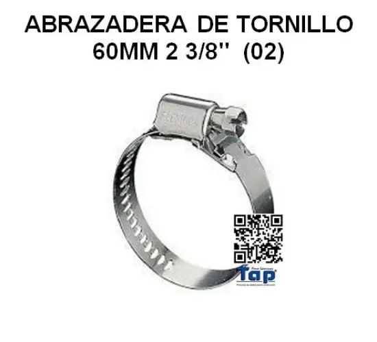 Imagen de ABRAZADERA DE TORNILLO 60MM 2 3/8"  (02)
