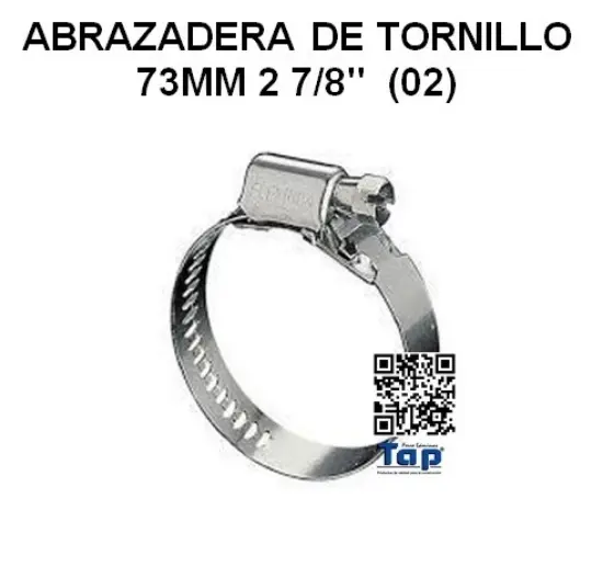 Imagen de ABRAZADERA DE TORNILLO 73MM 2 7/8"  (02)