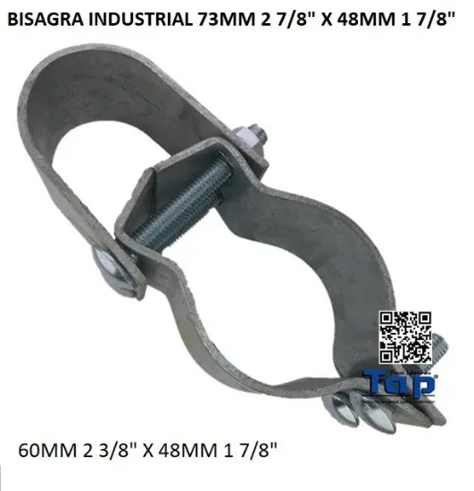 Imagen de BISAGRA INDUSTRIAL 73MM 2 7/8" X 48MM 1 7/8"