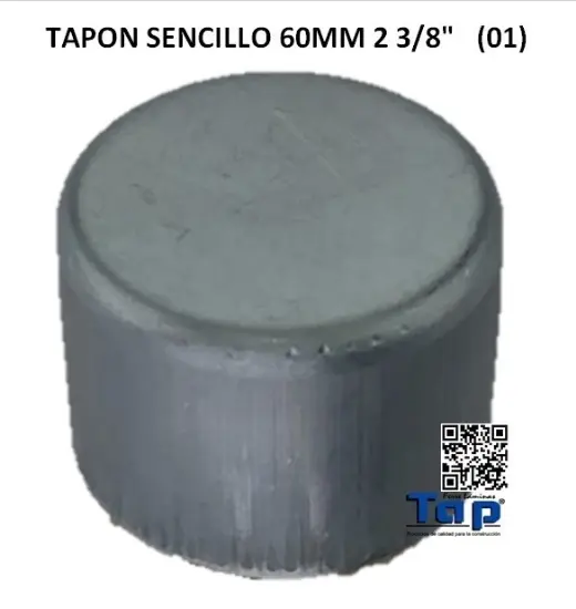 Imagen de TAPON SENCILLO 60MM 2 3/8"                   (01)