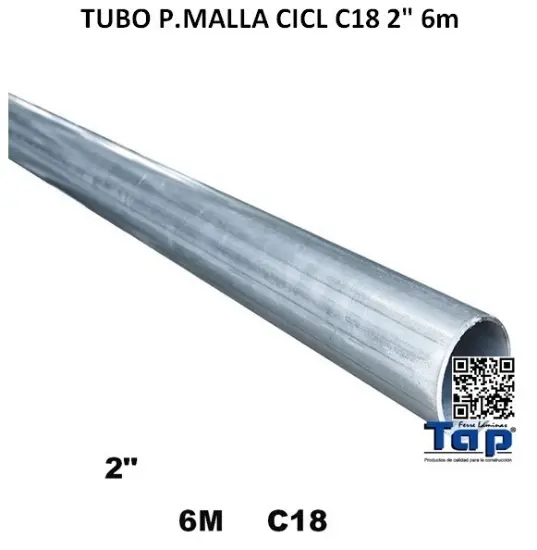 Imagen de TUBO P.MALLA CICL C18 2" 6m