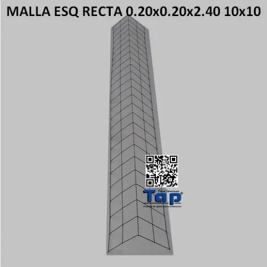 Imagen de MALLA ESQ RECTA 0.20x0.20x2.40 10x10