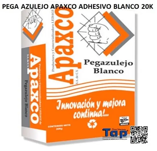 Imagen de PEGA AZULEJO APAXCO ADHESIVO BLANCO 20K