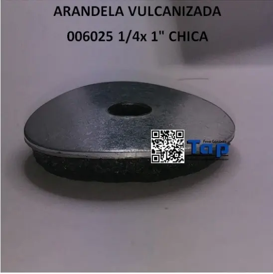 Imagen de ARANDELA VULCANIZADA 006025 1/4x 1" CHICA