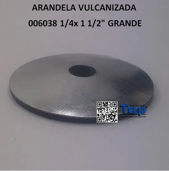 Imagen de ARANDELA VULCANIZADA 006038 1/4x 1 1/2" GRANDE