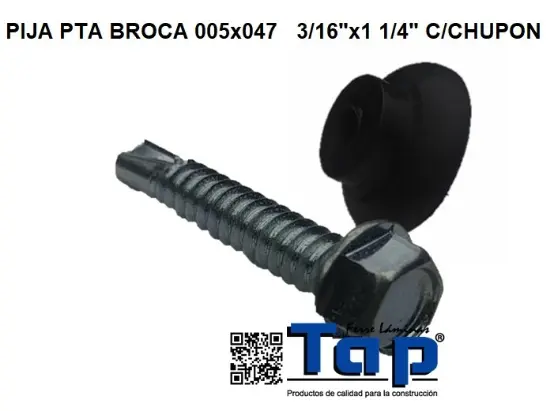 Imagen de PIJA PTA BROCA 005x047   3/16"x1 1/4" C/CHUPON