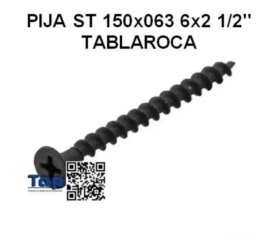 Imagen de PIJA ST 150x063 6x2 1/2" TABLAROCA
