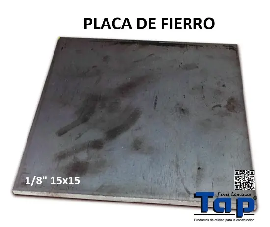 Imagen de PLACA DE FE 004 1/8" 15x15
