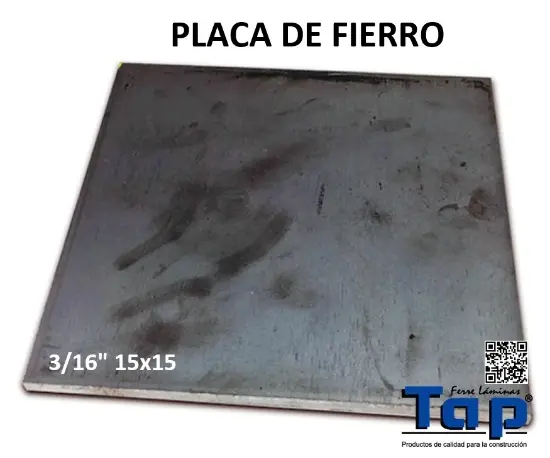 Imagen de PLACA FE 005 3/16" 15x15