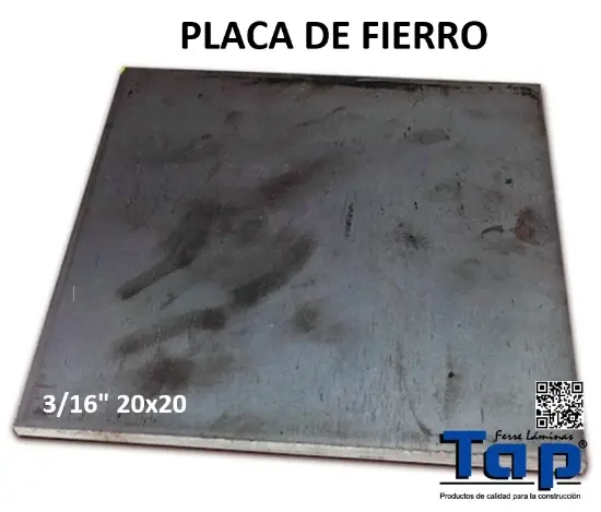 Imagen de PLACA FE 005 3/16" 20x20