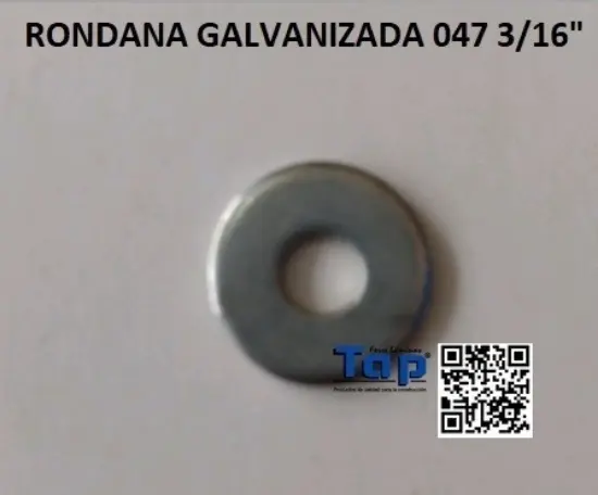 Imagen de RONDANA GALVANIZADA 047 3/16"