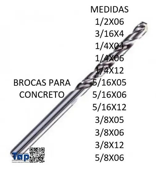 Imagen de BROCAS PARA CONCRETO
