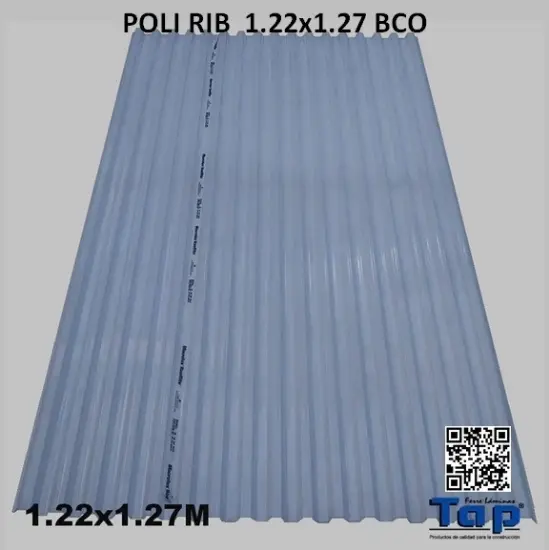 Imagen de POLI RIB  1.22X1.27 BCO