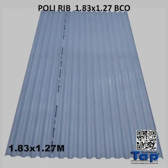 Imagen de POLI RIB  1.83X1.27 BCO