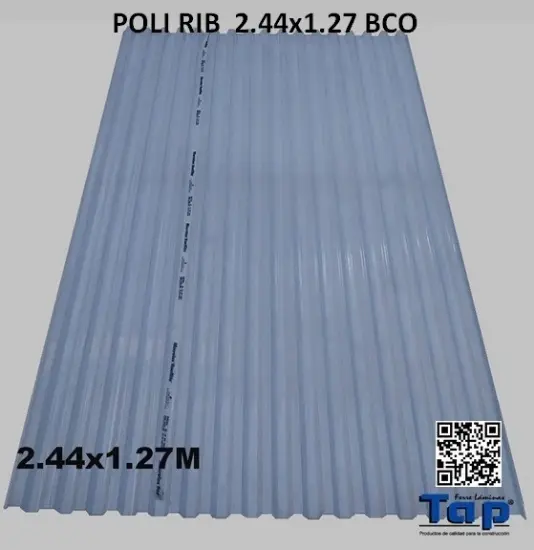 Imagen de POLI RIB  2.44x1.27 BCO