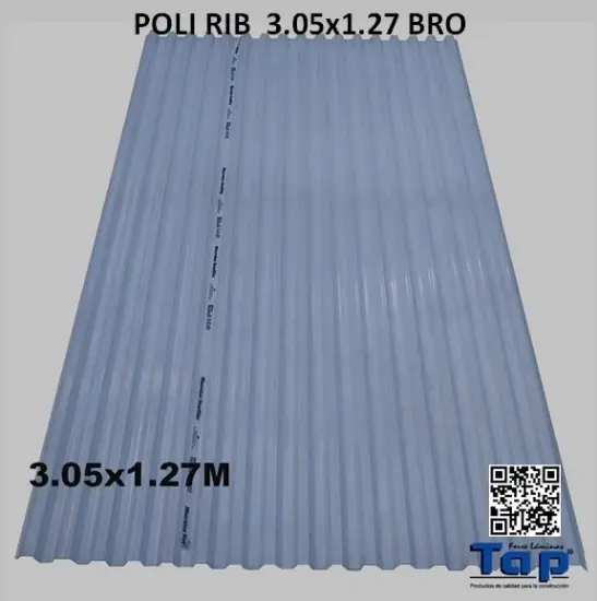 Imagen de POLI RIB  3.05x1.27 BCO