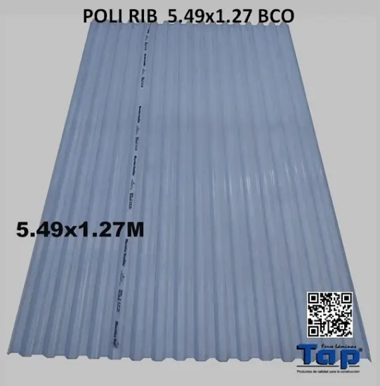 Imagen de POLI RIB  5.49x1.27 BCO