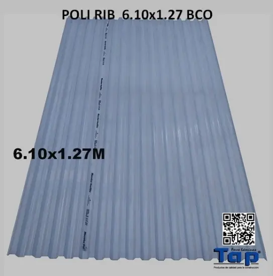 Imagen de POLI RIB  6.10x1.27 BCO