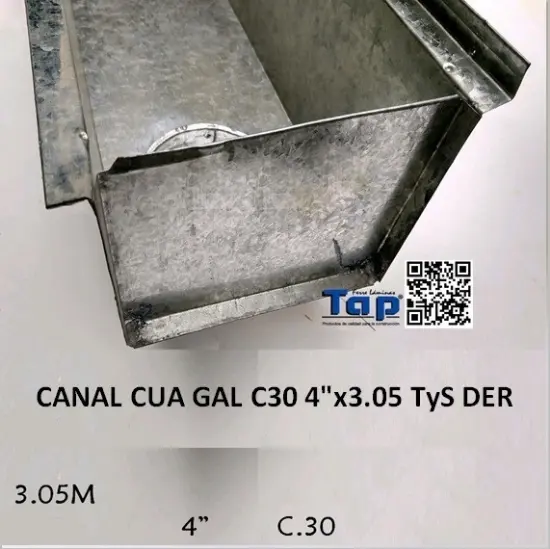 Imagen de CANAL CUA GAL C30 4"x3.05 TyS DER