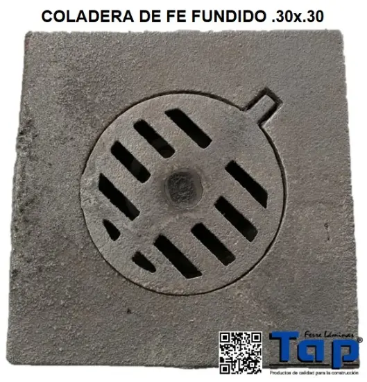 Imagen de COLADERA DE FE FUNDIDO 0.30x0.30