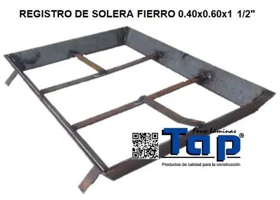 Imagen de REGISTRO DE SOLERA FIERRO 0.40x0.60x1 1/2"