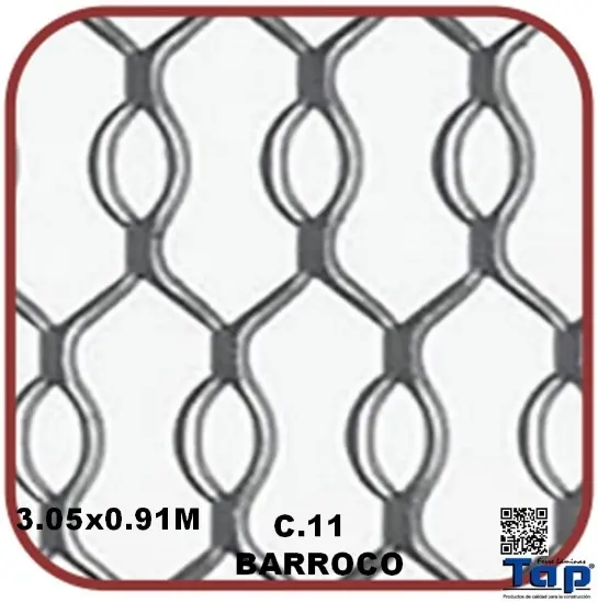 Imagen de REJACERO  BARROCO 3.05x0.91 C. 11