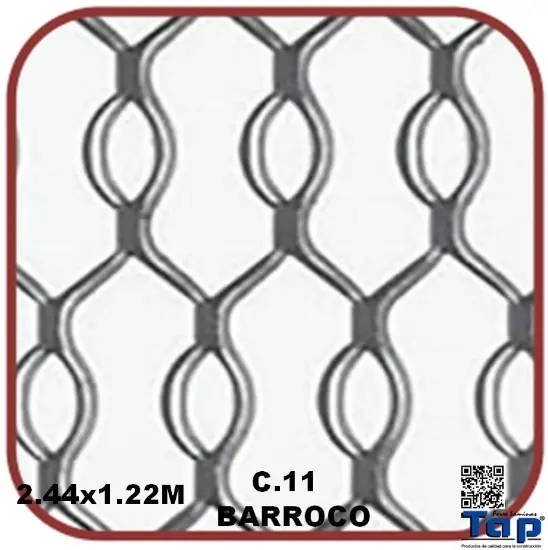 Imagen de REJACERO  BARROCO 2.44x1.22 C. 11