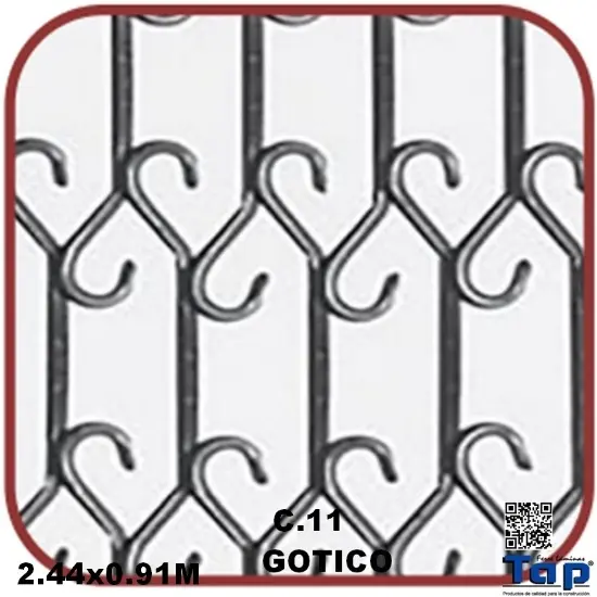 Imagen de REJACERO  GOTICO 2.44x0.91 C. 11