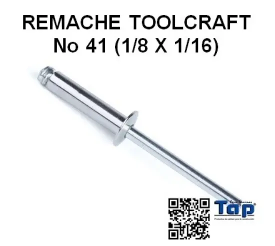 Imagen de REMACHE TOOLCRAFT No 41 (1/8 X 1/16)