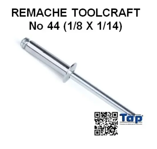 Imagen de REMACHE TOOLCRAFT No 44 (1/8 X 1/14)