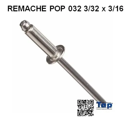 Imagen de REMACHE POP 032 3/32 x 3/16