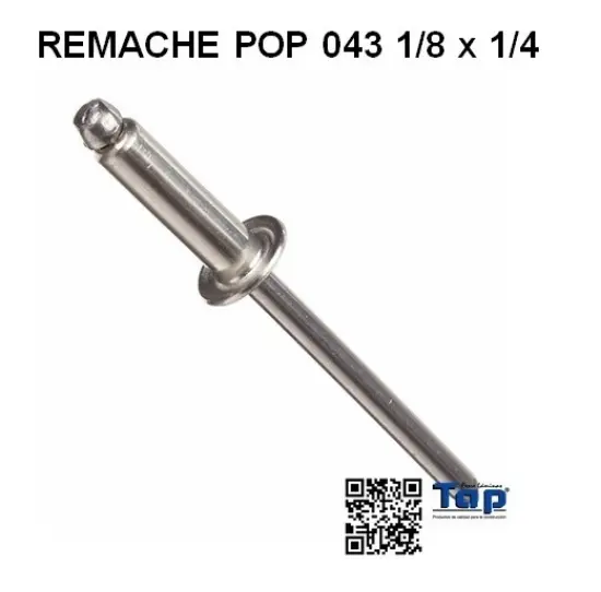 Imagen de REMACHE POP 043 1/8 x 1/4