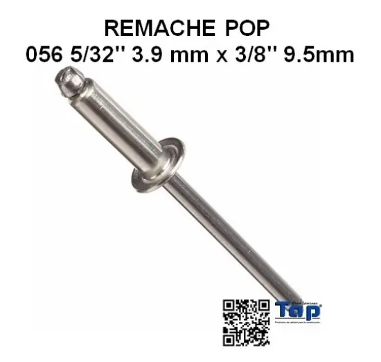 Imagen de REMACHE POP 056 5/32" 3.9 mm x 3/8" 9.5mm