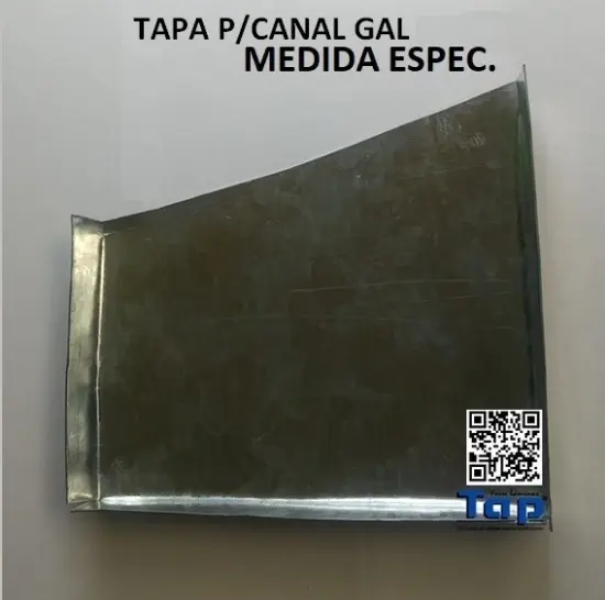Imagen de TAPA P/CANAL GAL MEDIDA ESPECIAL