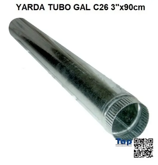 Imagen de YARDA TUBO GAL C26 3"x90cm