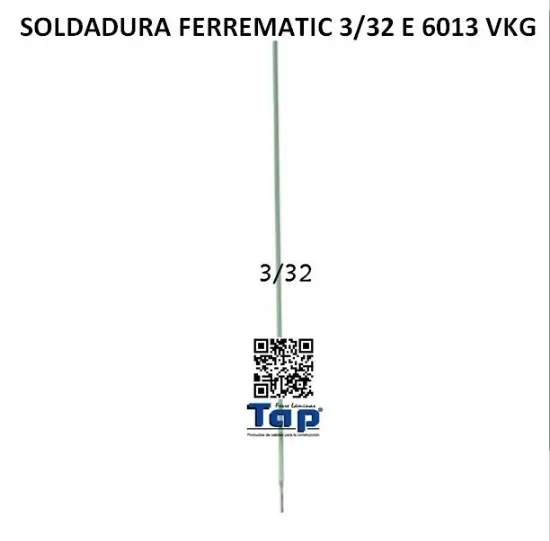 Imagen de SOLDADURA FERREMATIC 3/32 E 6013 VKG